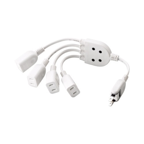 OAタップ ACアダプタを4個つなげるケーブル