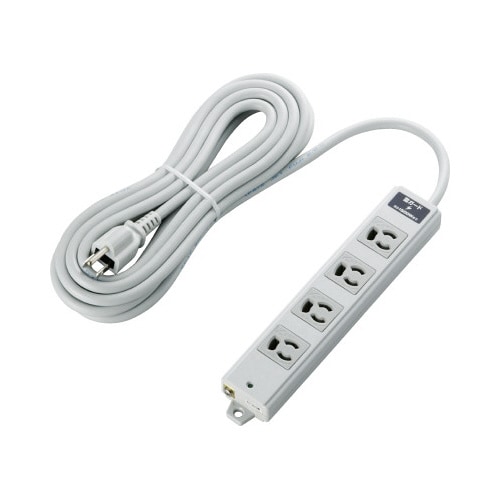 OAタップ 3P 雷 二重構造 4個口 5m