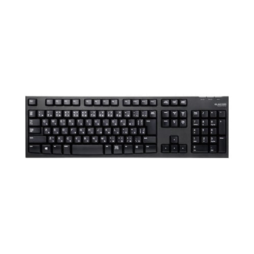 無線メンブレンフルキーボード ブラック