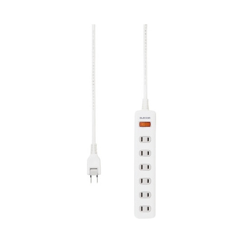 OAタップ 2P 6個口2.5m 雷 一括スイッチ