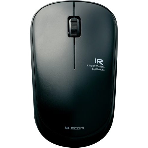 無線IRLEDマウス M−IR07DR ブラック