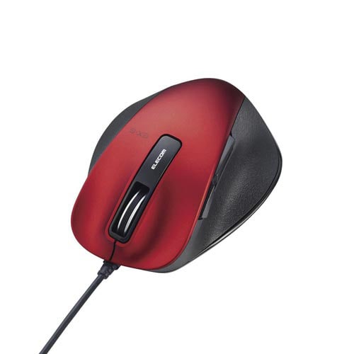 有線マウス M−XGS10UBRD S レッド