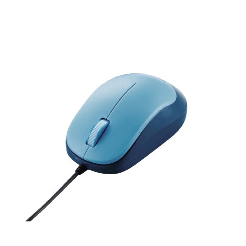 3ボタン有線マウス M−Y8UB 青