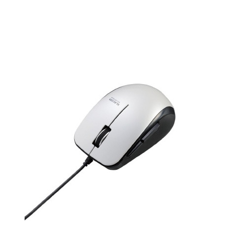 有線マウス 5ボタン 白 静音 M−BL28UBS