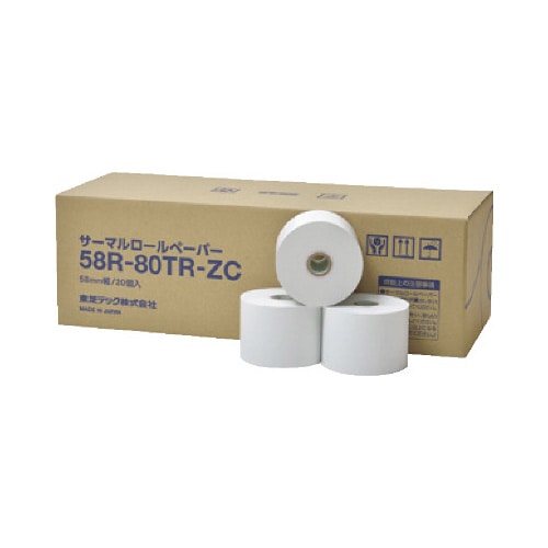 感熱ロールペーパー 58R−80TR−ZC 20巻