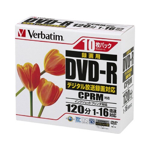 DVD−R録画用 16倍速 10枚P