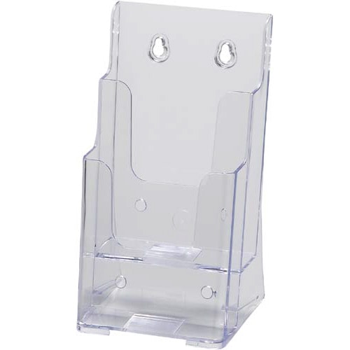 カタログスタンド A4三つ折り 2段 クリア