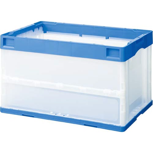 折りたたみコンテナ フタなし 50Lブルー