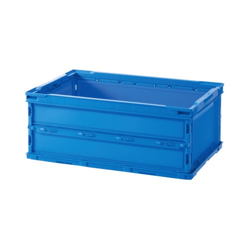 薄型軽量オリコン 30L フタなし ブルー