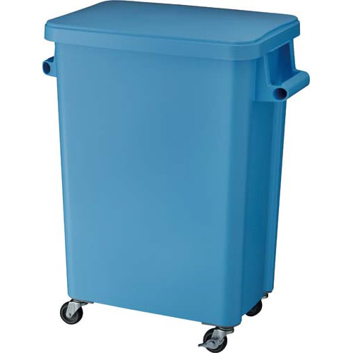 厨房用キャスターペール72L 排水栓付 ブルー
