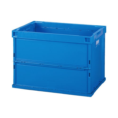 薄型軽量オリコン 60L フタなし ブルー