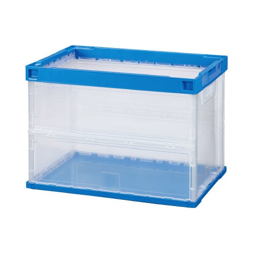 薄型軽量オリコン 60L フタなし 半透明