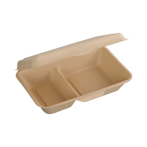 紙製モールドフードパック仕切付M 25枚入