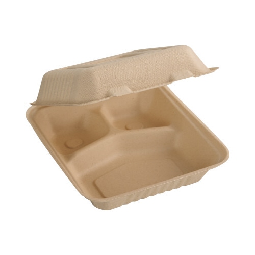 紙製モールドフードパック仕切付L 25枚入