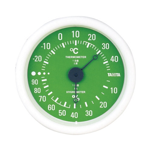 温湿度計 壁掛け式 TT−515 グリーン