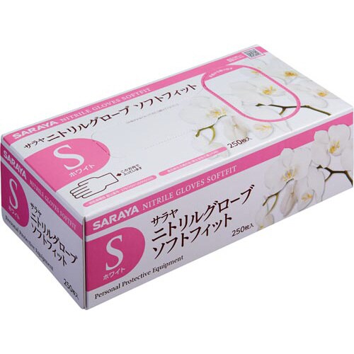 ニトリルグローブソフトF ホワイト S 250枚