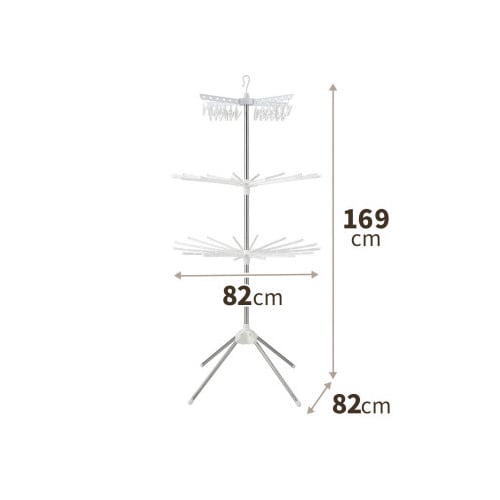 ポーリッシュ組立式スタンド物干しPS10K