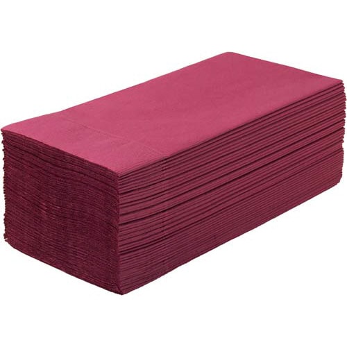 カラーナプキン8折2PLY ワインレッド 50枚入