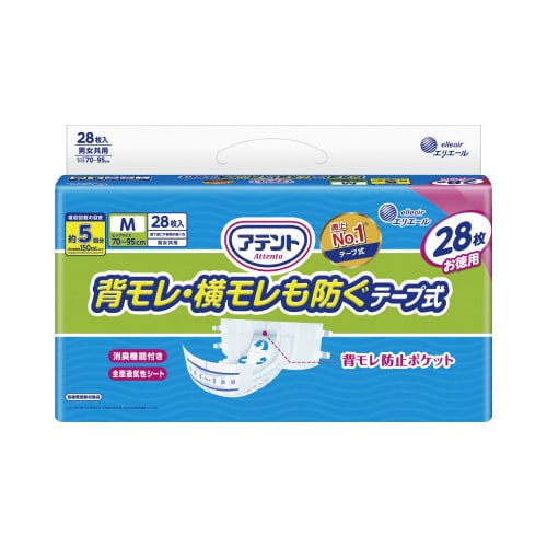 アテント 消臭効果付き テープ式 M 28枚入