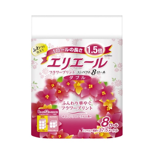 フラワープリント ダブル37.5m 8個