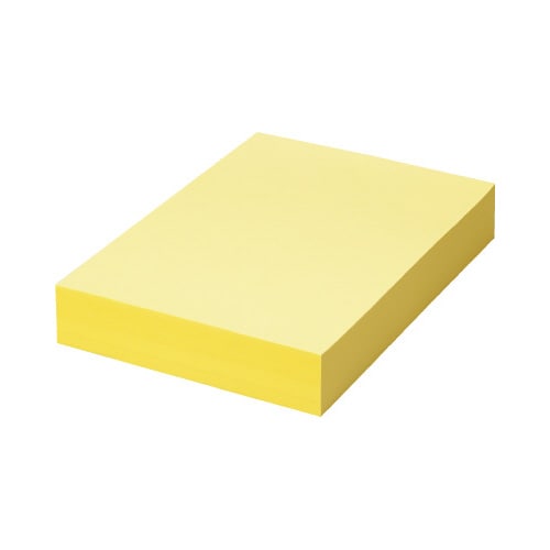 カラーペーパーR100 イエローA4 1冊500枚