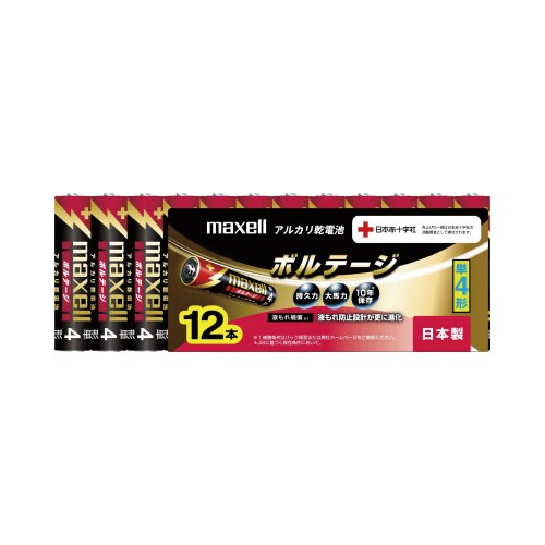 アルカリ乾電池 ボルテージ 単4 12本入