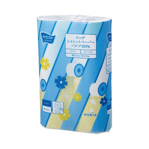 パルプロングトイレットペーパー ダブル60m×4