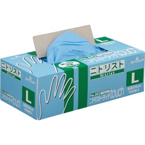 ニトリスト・タッチ100枚入 ブルー L 1箱