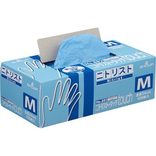 ニトリスト・タッチ100枚入 ブルー M 1箱