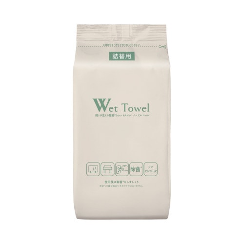 残りが見えるウェット ノンアル詰替110枚×4