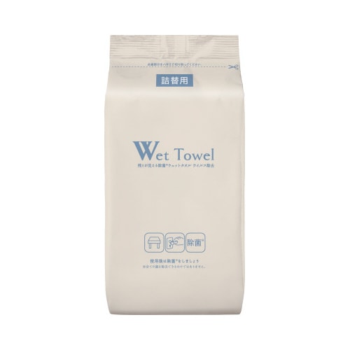 残りが見えるウェットウイルス除去詰替110枚×24