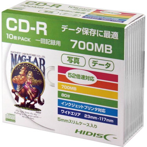 CD−R データ用 スリムケース10枚