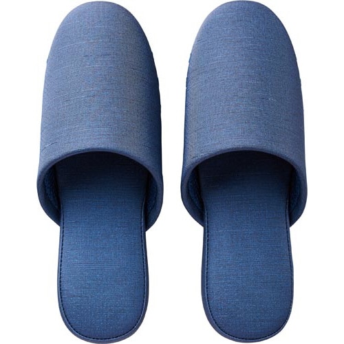 足が蒸れにくいビニールスリッパ ネイビー M