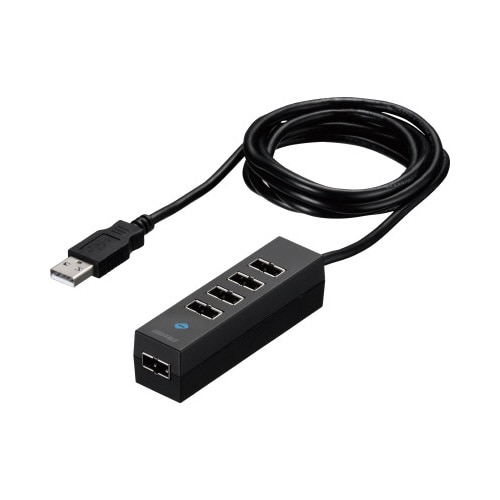 どっちもUSBハブ USB2.0 5ポートブラック