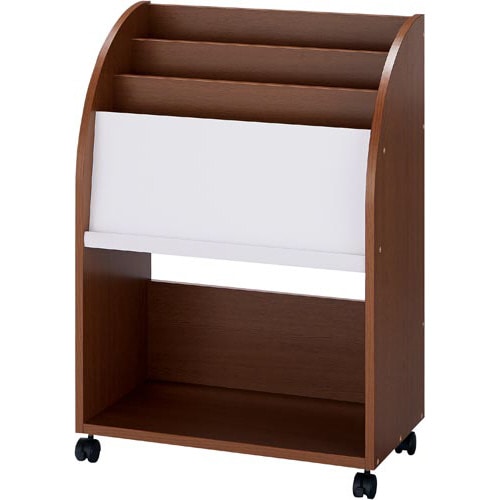 PLマガジンラック キャスター付 W600 DB