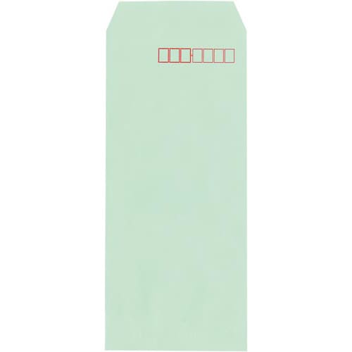 ソフトカラー封筒 長4 グリーン 100枚入 10