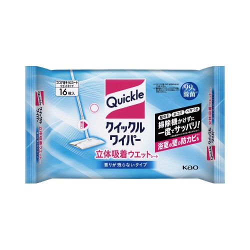 クイックルワイパー 立体吸着ウェットシート 16枚