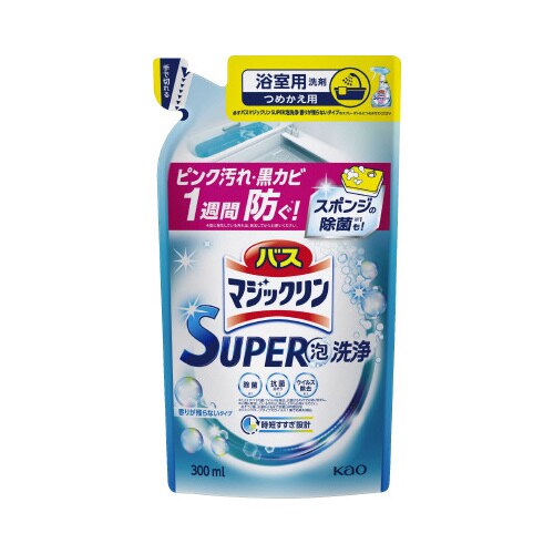 バスマジSUPER泡 香りが残らない詰替300ml