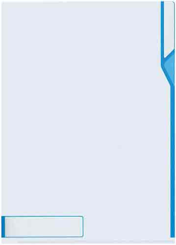 クリヤーホルダータイトルエリア付抗菌A4青×50