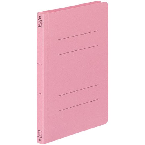 フラットファイルV樹脂とじ具 A5縦 桃 10冊