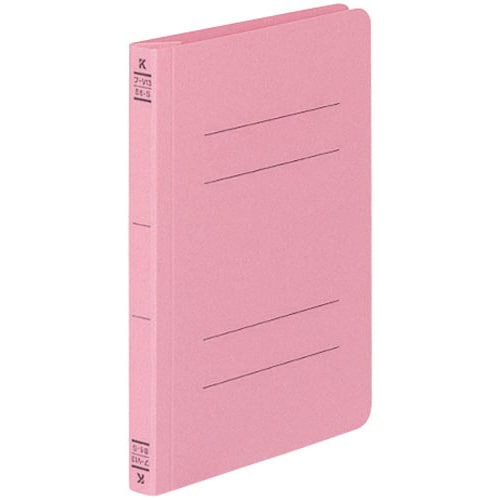 フラットファイルV樹脂とじ具 B6縦 桃 10冊