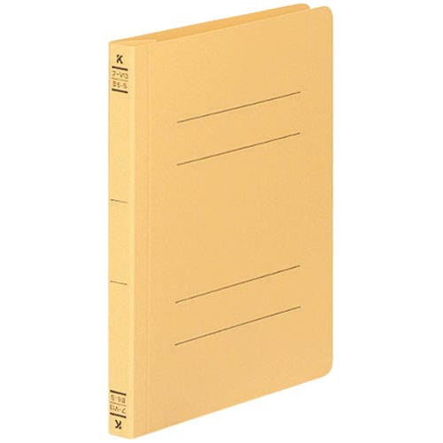 フラットファイルV樹脂とじ具 B6縦 黄 10冊