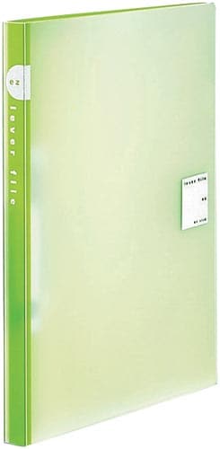 レバーファイルEZ PPA4縦とじ黄緑10冊