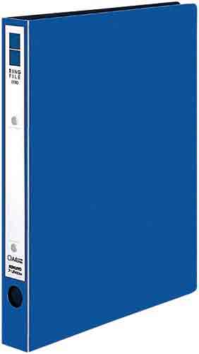 リングファイル<ER>紺A4縦背幅39mm 5冊