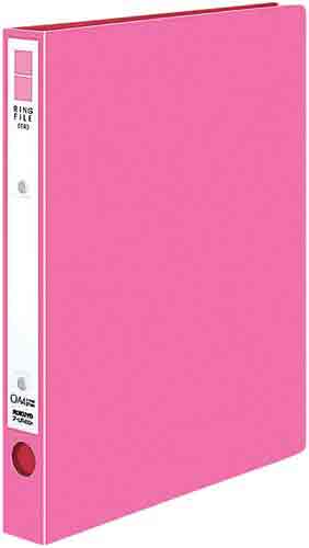 リングファイル<ER>桃A4縦背幅39mm10冊