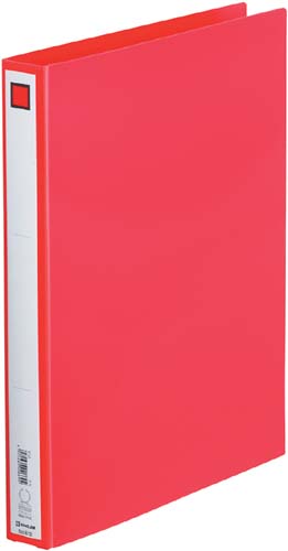 リングファイル エコノミーA4S 赤×10