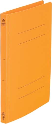 フラットFクイックイン<PP>A4縦 橙 10冊