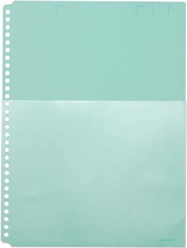 ハーフポケット厚口A4S 緑×5