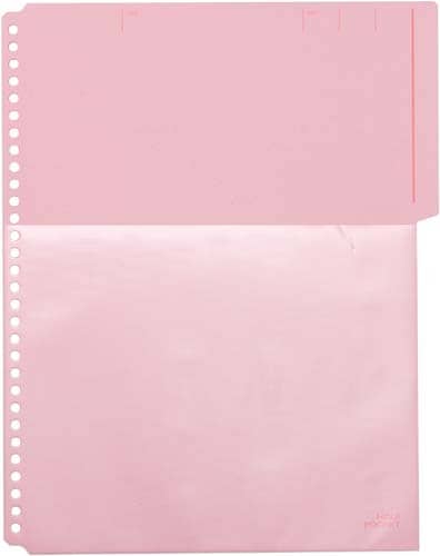 カラーベースハーフポケット 赤 5パック入