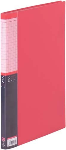 クリアーファイルSE A4S・20P 赤×10